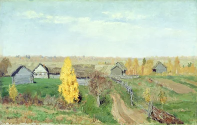 Otoño Dorado en el Pueblo, 1889